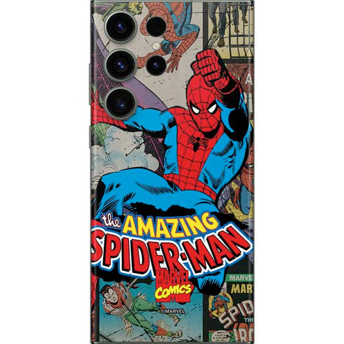 Marvel Classic Comics Amazing Spider-Man Collage  Galaxy Skins